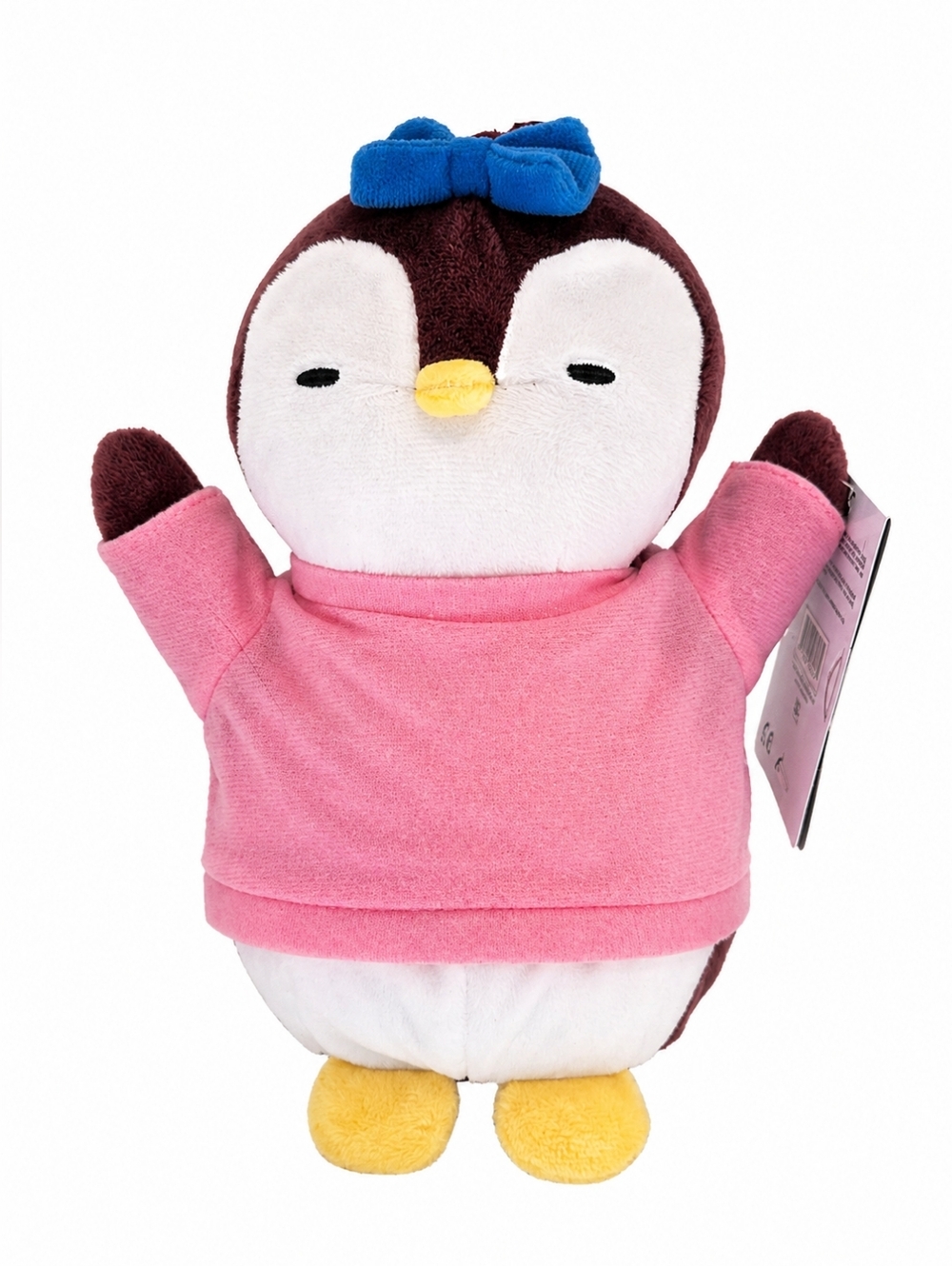 Pudgy Penguins Plush Toy Pink Sweater Soft Stuffed Animal Cute Collectible NWT
